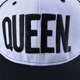 thumbnail image 5 of Colevkie King Queen Baseball Caps for Couples,Adjustable Flat Brim Hats,Embroidered Snapbacks for Men Women,Hip Hop Style,Gift for Anniversary, 5 of 5