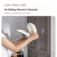 thumbnail image 6 of Desktop Fan for Bedroom, Quiet Oscillating Plug-in Fan for Home, Office, and Desk Use, 6 of 9