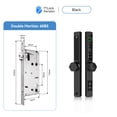 thumbnail image 2 of Serrure de Porte, Serrures Biométriques Étanches à Empreinte Digitale DQ Rondes, Serrure de Porte Électronique Intelligente avec Code et Carte RFID pour Porte en Aluminium Ou en Verre, Facile à Installer, 2 of 8