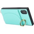 thumbnail image 6 of Crossbody Phone Cases for iPhone X/XS with Card Holder for Women,iPhone Xs Case Wallet with Lanyard Strap,PU Leather Magnetic Clasp [Ring Holder Kickstand],5.8" Mint Green, 6 of 13