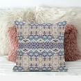 thumbnail image 2 of Sephalina Paisley Leaves Throw Pillow with Removable Cover in Beige Blue White 18x18, 2 of 5