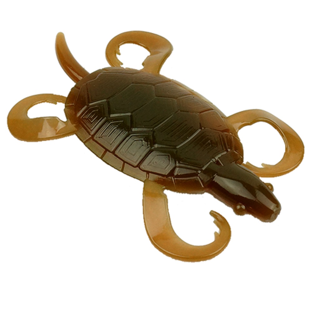 Doomzday Turtle 3 in. Soft Plastic Turtle 5Pack [Motor Oil Shad