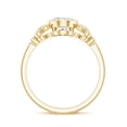 thumbnail image 2 of Rosec Jewels Certified Lab Grown Diamond Oval Engagement Ring with Accent - EF-VS Quality, 14K Yellow Gold, US 13.00, 2 of 8
