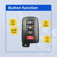 thumbnail image 2 of Replcament Smart Key Fob for Toyota Highlander 2015 FCC HYQ14FBA Part Number 89904-0E121 899040E121 89904-0E120 899040E120, 2 of 8