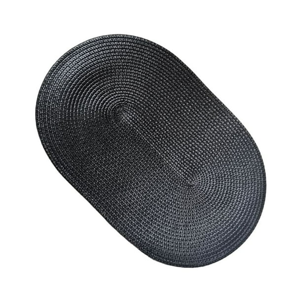 Advancent Juego de manteles individuales impermeables para de comedor y decoración de , alfombrilla para platos y cuencos de dimensiones Mostrada negro