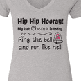 thumbnail image 4 of Inktastic My Last Chemo Women's V-Neck T-Shirt, 4 of 5