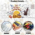 thumbnail image 4 of Halloween Giant Coloring Poster for Kids,72 x 30 Inch Halloween Coloring Tablecloth,Large Paper Coloring Banner for Boys Girls, 4 of 5