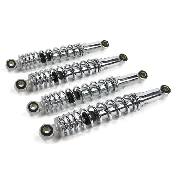 The ROP Shop (Set of 4) 12" 3-Way Adjustable Shock Absorbers for Dirt Bikes & Light-Duty ATVs