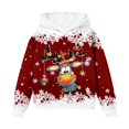 thumbnail image 4 of RMGVDSD Christmas Hoodies for Girls Cute Graphic Pullover Hooded Sweatshirt Long Sleeve Tops Loose Fit Casual Sweatshirts for Kids Comfy Sweatshirt 7-8 Years, 4 of 4