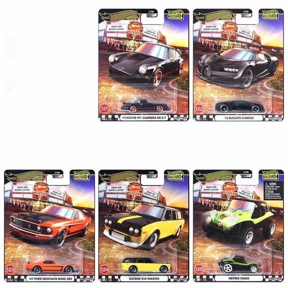 HW Premium 2025 Boulevard #121-125 Set of 5 Cars GJT68