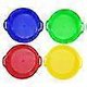 thumbnail image 1 of 4 Pack Plastic Sand Sieve Kids Play Toys Beach Sand Sieve Toys Fun Beach Toys (Red, Yellow, Blue, Green), 1 of 3