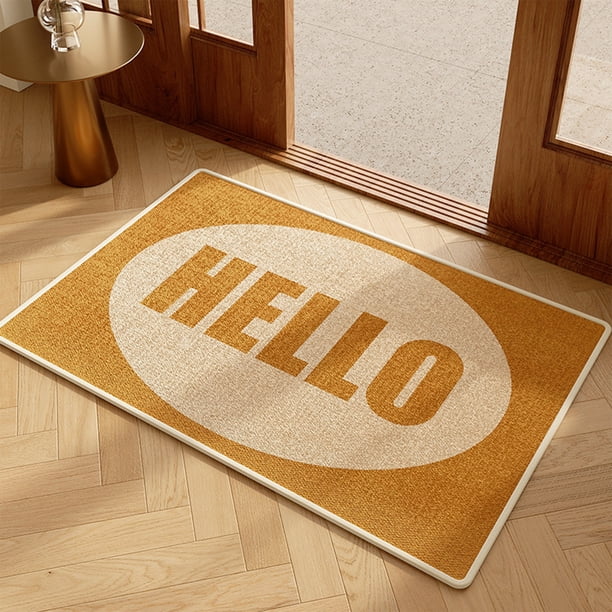 Piso de entrada antideslizante, Forro de goma, Resistente al desgaste + Impermeable, Diseño moderno, Para hogar, Protector de suelos, Textura rugosa, Material de caucho, Escenario interior, Blahzhy