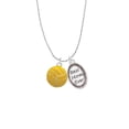 thumbnail image 2 of Delight Jewelry Silvertone Large Water Polo Ball Best Mom Ever Charm Necklace, 2 of 4