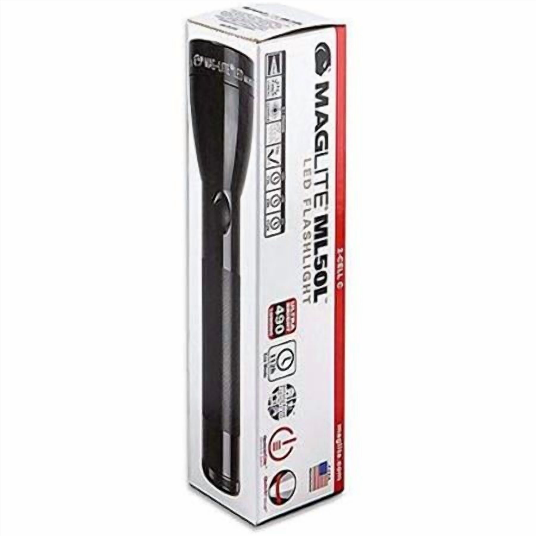 2-Cell C LED Flashlight Black
