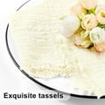 thumbnail image 4 of Washable Napkins,6Pcs Reusable Woven Table Fringed Decorations,QZS Portable Cotton Napkins,Size 16.5x16.5 Inch,Suitable for Formal Dining, Everyday Meals, 4 of 6