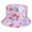 Purple, variant on Bucket Hat Cap for Women Summer Sun Protection Fashion Flower Tie Dye Outdoor Sun-hat Fisherman Bucket Hat Cap