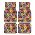 thumbnail image 1 of Disketp Daisies Flowers for Crystal Velvet Car Mats Four-Piece Set,All-Season Automotive Protection, Vehicles, Cars, Trucks, and SUVs,Anti-Slip Design, 1 of 7