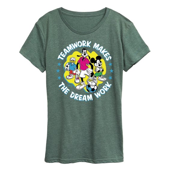 Disney - Teamwork Group - Women's Short Sleeve Graphic T-Shirt