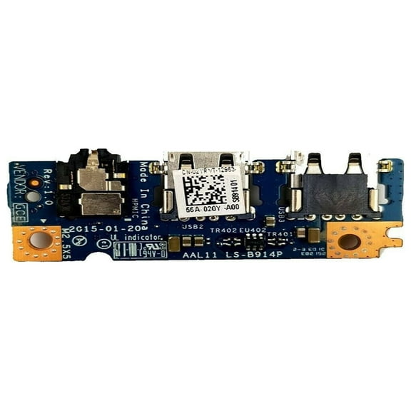 Dell Inspiron 15.6" 15 5551 5552 Dual USB Audio Jack Board LS-B914P 2YRVT