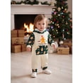 thumbnail image 4 of BemeyourBBs Newborn Baby Boys Girls Christmas Outfit Gingerbread Man Romper Christmas Long Sleeve Pocket Hooded Jumpsuit, 4 of 9