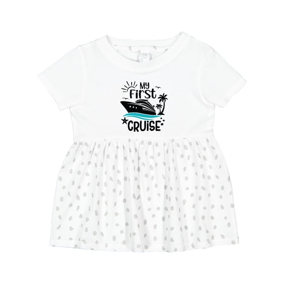 Inktastic My First Cruise Girls Baby Dress