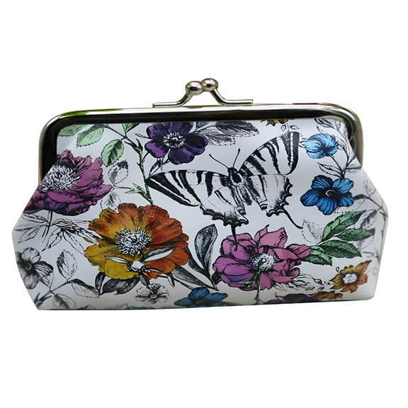 GASTROPOD Vintage Printed Clasp Small Wallet Coin Purse Handbag Clutch Pouch Bags