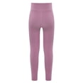 thumbnail image 2 of HULIJA Yoga Active Leggings for Girls Running Gym Pants Dance Ballet Tight Bottoms Dancewear Dusty Pink 120, 2 of 8