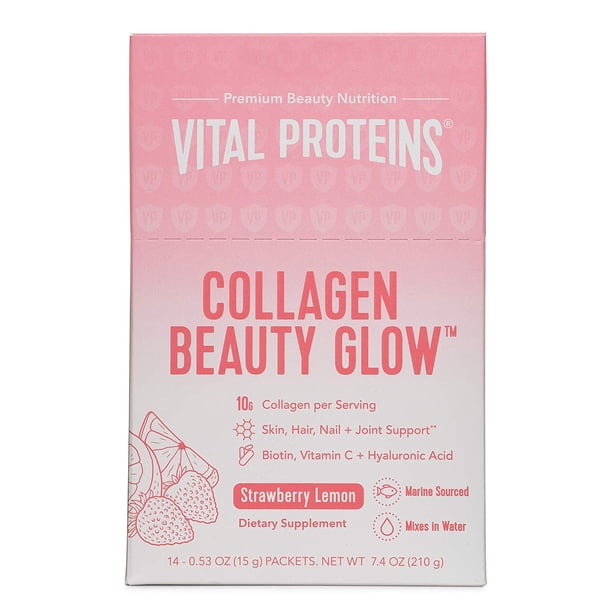Vital Proteins Collagen Beauty Glow Strawberry Lemon Stick ...