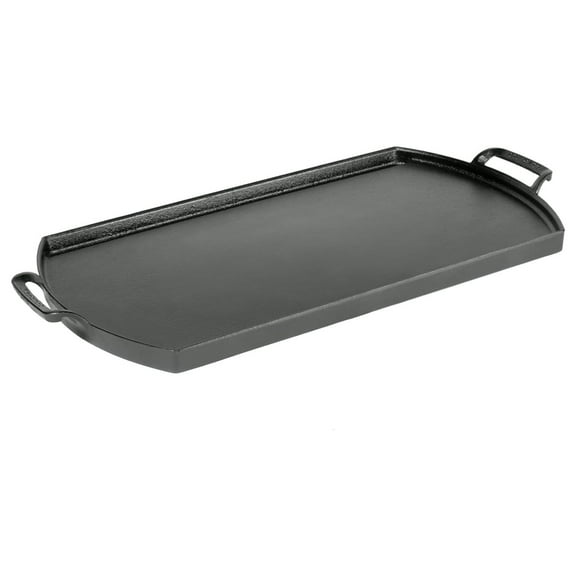 Cast Iron Blacklock Double Burner Rectangular Griddle - 10 in x 20 in
