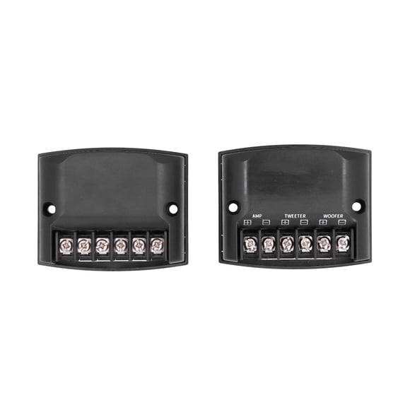 2 uds altavoz de 2 vías para coche divisor de frecuencia 12V 60W condensadores de alta frecuencia negro Universal Jadeshay A