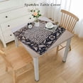 thumbnail image 2 of nygtbtfer Vintage Floral Tablecloth Fitted Table Cover for Tables Wipeable Elastic Table Cloth for Outdoor Picnic Camping Dining Party, Farmhouse Country Rustic Chic Plant Leaves, 2 of 7