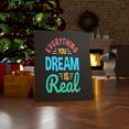 thumbnail image 4 of Inspirational Wall Art  Everything You Dream Is Real Wall Art Motivation Wall Decor for Home Office Gym Inspiring Success Quote Print Ready to Hang Unframed, 4 of 16