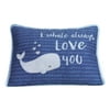 Lambs & Ivy Oceania Decorative Pillow - Blue, Aquatic, Animals, Whale