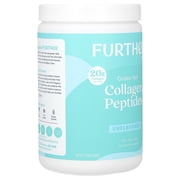 Further Food Unflavored Collagen Peptides Powder, Grass-Fed Pasture-Raised Hydrolyzed Type 1 & 3 Protein, Gut Health + Joint, Hair, Skin, Nails, Paleo Keto Sugar-Free 9.88 oz