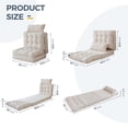 thumbnail image 6 of YOSHOOT Bean Bag Bed Folding Sofa Couch with Pillows Floor Mattress for Adults, Extra Thick and Long Floor Sofa, Full Floor Couch Bed for Bedroom Living Room, Beige, 30x91 Inch, 6 of 8