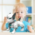 thumbnail image 4 of 2.4G Remote Control Robot Dog Programmable Smart Pet Toy With Voice Light Effects Dancing Walking Modes Stem Educational Toy For Kids 8.66X8.27X5.12 Inches, 4 of 6