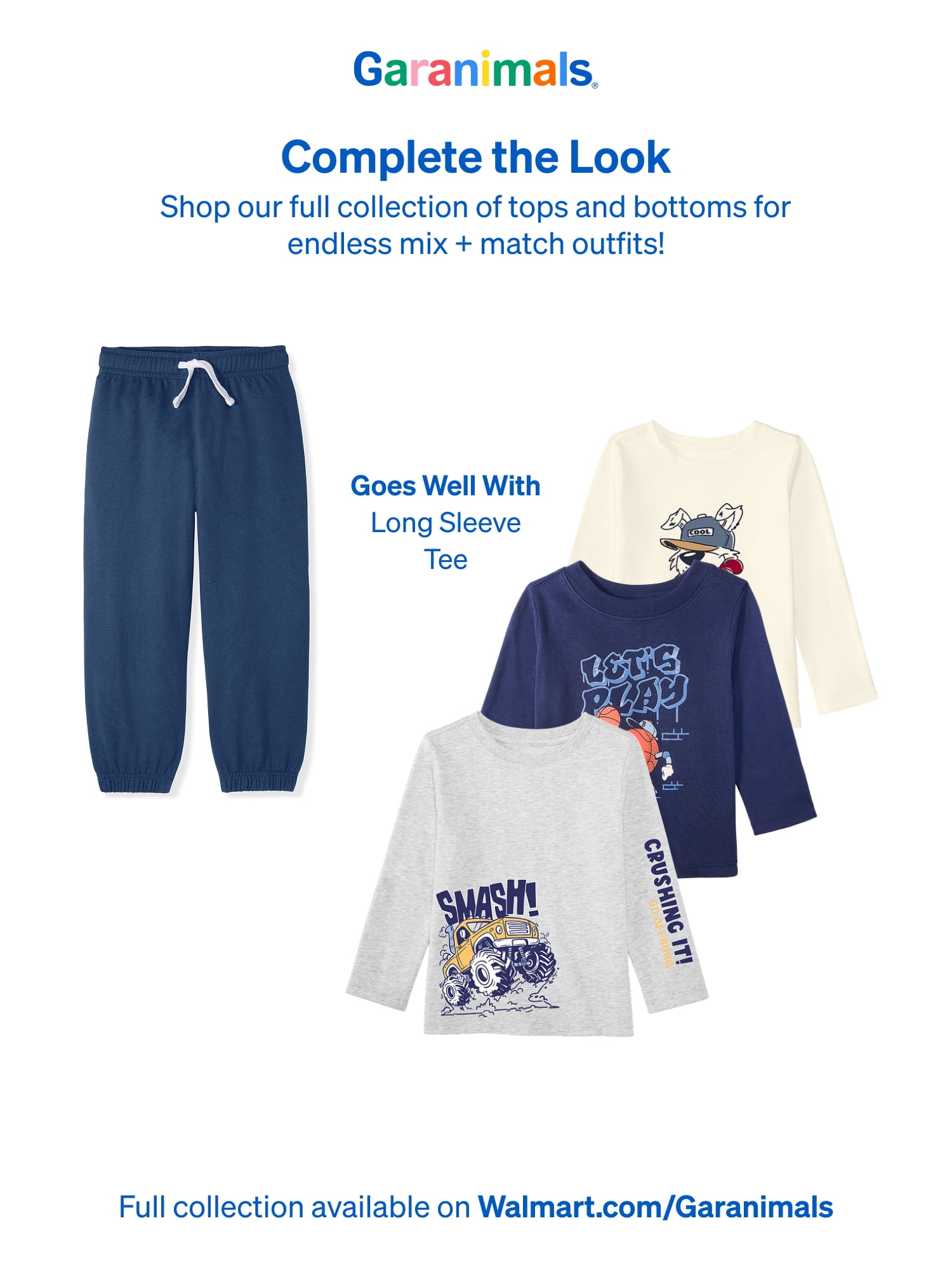 Garanimals Baby & Toddler Boys French Terry Pull-On Joggers, Single & 3-Pack, Sizes 0-6T