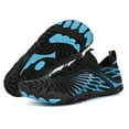 thumbnail image 4 of Zapatos acuáticos unisex cómodos para la playa (46, negro y azul), 4 of 9
