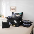 thumbnail image 6 of jejeloiu Cute Mushroom Flowers 7-Piece Twin Bedding Sets,Spooky Gothic Skull Bedding Comforter Set,Galaxy Starry Sky Sheet Sets For Adults,Microfiber Bedroom Decor Reversible, 6 of 8