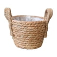 thumbnail image 1 of Cesta de Flores Tejida, Cesta para Plantas, Maceteros Redondos Hechos a Mano Tejidos a Mano, Cesta de Paja, Maceta para Suelo, Decoración Del Hogar, M Pequeño, 1 of 8