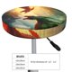 thumbnail image 4 of Balery Castle Red Green Sky Dragon Fundas de asiento para taburete de bar redondo de tela de terciopelo ajustables que protegen de arañazos y manchas para sillas de 14 a 17 pulgadas.-12 inch, 4 of 7