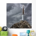 thumbnail image 1 of Sword Stone Wall Mural by Wallmonkeys Peel and Stick Graphic (48 in H x 48 in W) WM297156, 1 of 4
