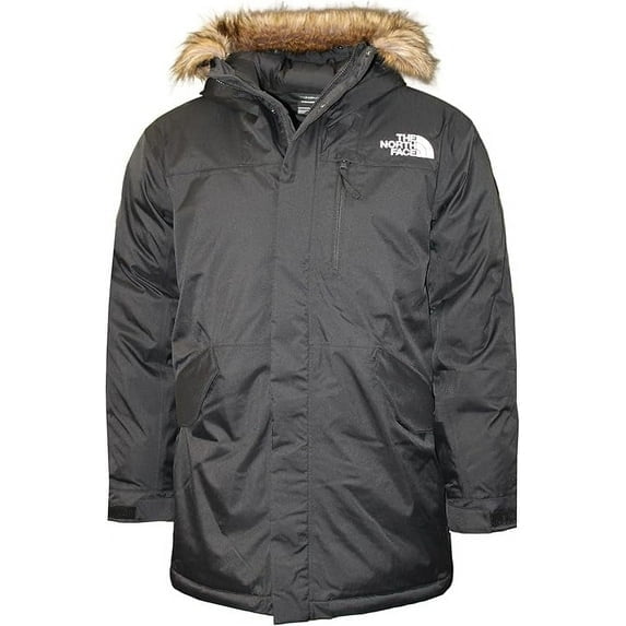 The North Face Men's Bedford Down Parka Insulated Winter Jacket With Faux Fur Trim, XX-Large, Black