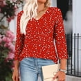 thumbnail image 4 of LiMoi Womens Summer Tee 3/4 Sleeve T Shirts for Women T Shirts for Women Plus Size Cheap Floral Shirts for Women Dressy Casual Reorder Items, 4 of 8
