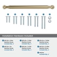 thumbnail image 4 of Amerock Coble 12 inch (305mm) Center-to-Center Golden Champagne Appliance Pull, 4 of 6