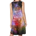 thumbnail image 2 of space stars the universe background astral Spring Summer Dresses for Women Fashion T-shirt Dress Casual Sleeveless Loose Sundress with Pockets, 2 of 5
