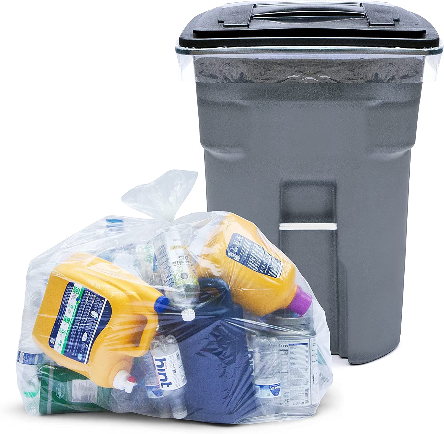 95-100 Gallon Clear Trash Bags Heavy Duty | MegaPack 78 Bags | Extra Large 95-96 Gallon Trash Bags Big Clear Can Liners, Extra Large 90 Gal, 95 Gal, 96 Gal,100 Gallon Heavy Duty Garbage Bags