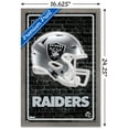 thumbnail image 3 of NFL Las Vegas Raiders - Neon Helmet 23 Wall Poster, 14.725" x 22.375" Framed, 3 of 5