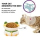 thumbnail image 3 of Cuencos elevados de cerámica para gatos, cuencos elevados para comida o agua, sin estrés, prevención de reflujo, aptos para lavavajillas y microondas, sin plomo ni cadmio, 3 of 8