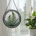 thumbnail image 4 of 89Bloom Boston Fern Window Hanging Stained Glass, Boston Fern Suncatchers for Windows Stained Glass, Stained Glass Boston Fern suncatcher, 4 of 7